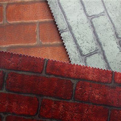 quality Brick Design Bedroom PVC Wallpaper Peel And Stick PVC Film 0.1mm-0.15mm factory